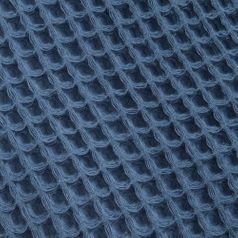 Плед вафельный Elenglect (темно-синий)