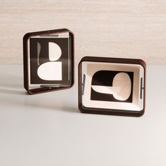 Фоторамка двухсторонняя Bellwood орех (26х31 см)