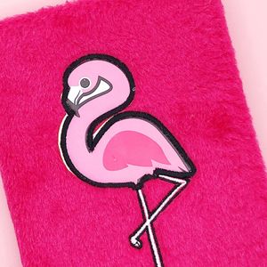 Блокнот плюшевый Розовый фламинго Ping flamingo