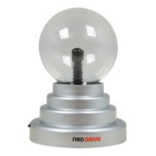 USB Плазменный шар на серебряной подставке