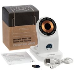 Зарядная станция с подсветкой Cooper Duo (Белая)