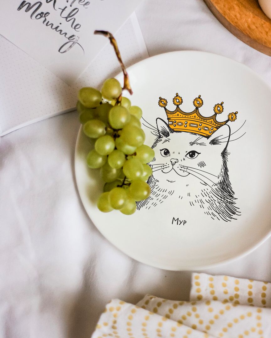 Тарелка Кошка в короне Мур Тарелка Кошка в короне Мур