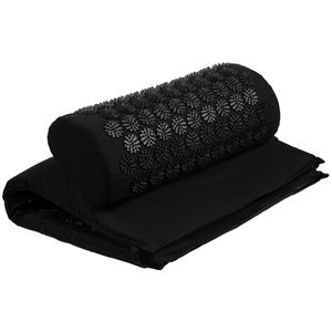 Массажный коврик с подушкой Akuna (Черный)