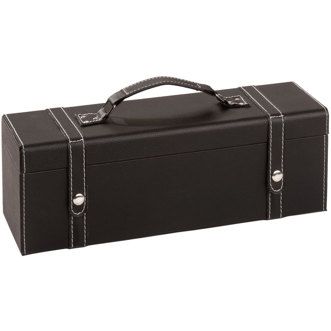 Подарочный винный кейс Черный ларец Подарочный винный кейс Черный ларец