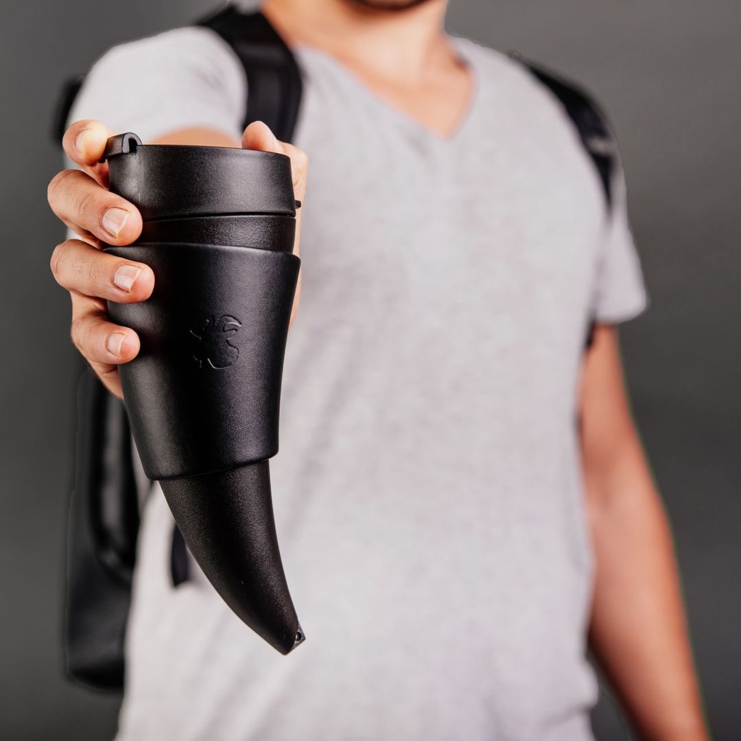 Термокружка Рог Goat Story Марсала Премиум (350 мл)