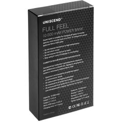 Внешний аккумулятор Uniscend Full Feel 10000 мАч с индикатором (Белый)