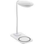Настольная лампа с беспроводной зарядкой Modicum (белый)