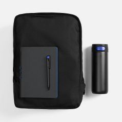 Подарочный набор Flexpen Travel (черный с синим)
