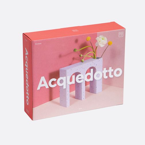 Ваза для цветов двойная Acquedotto (Лиловый) Ваза для цветов двойная Acquedotto (Лиловый)