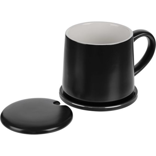 Кружка с подогревом и беспроводной зарядкой Dual Base Matt (Черная) Кружка с подогревом и беспроводной зарядкой Dual Base Matt (Черная)