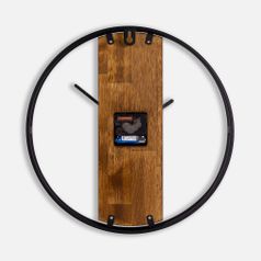 Часы Woodix (черные с коричневым)