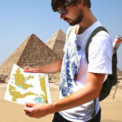 Карманная скретч-карта мира (на английском) Карманная скретч-карта мира (на английском)