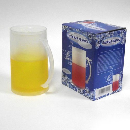 Ледяная кружка Желтая