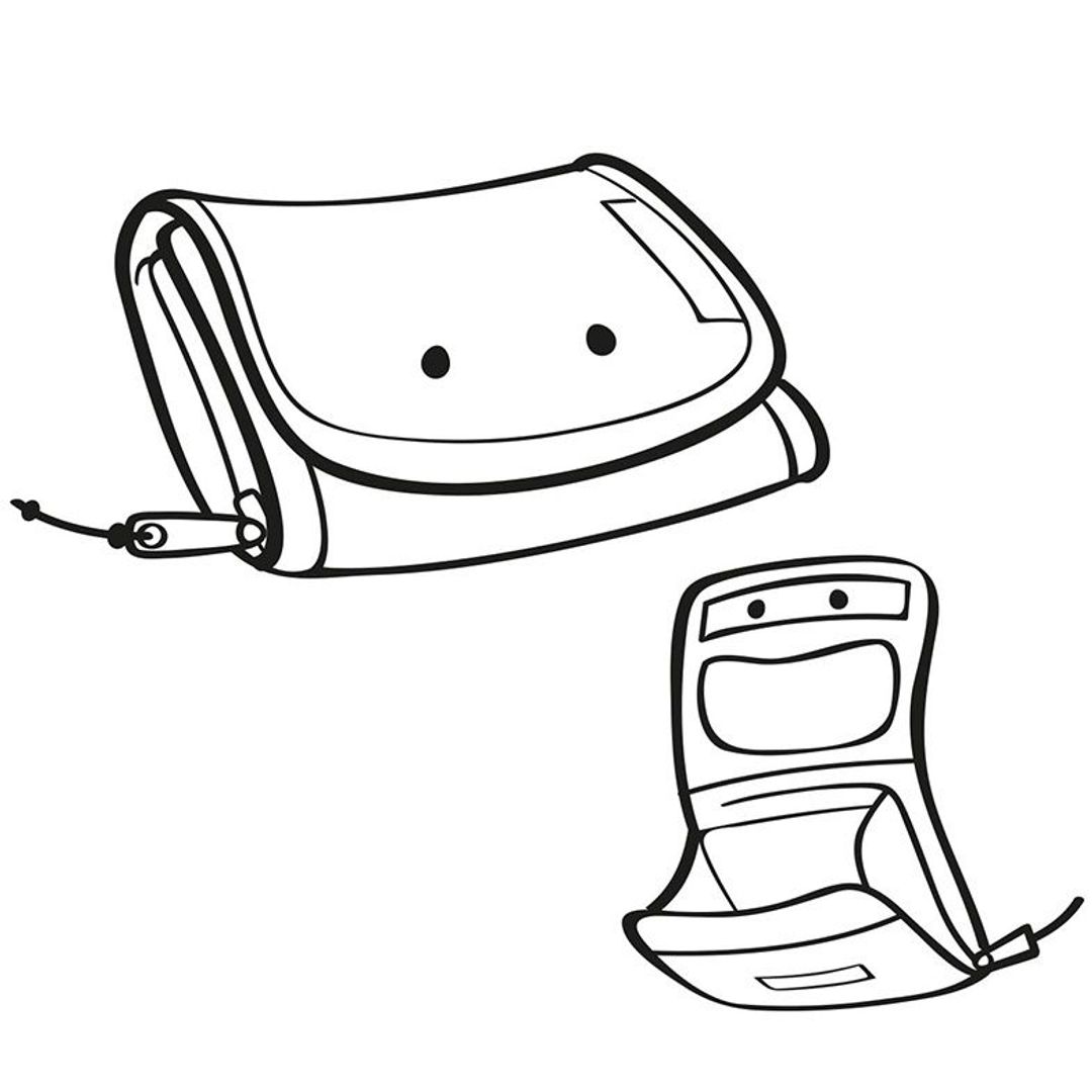 Детский кошелек Circus red