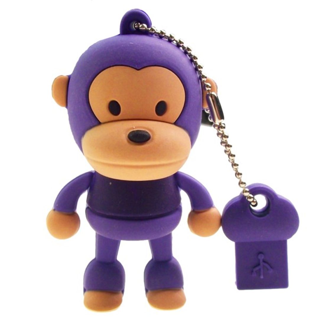 Флешка Обезьянка 8 Гб (Сиреневый) Флешка Обезьянка 8 Гб (Сиреневый)