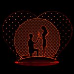 3D Лампа Признание в любви