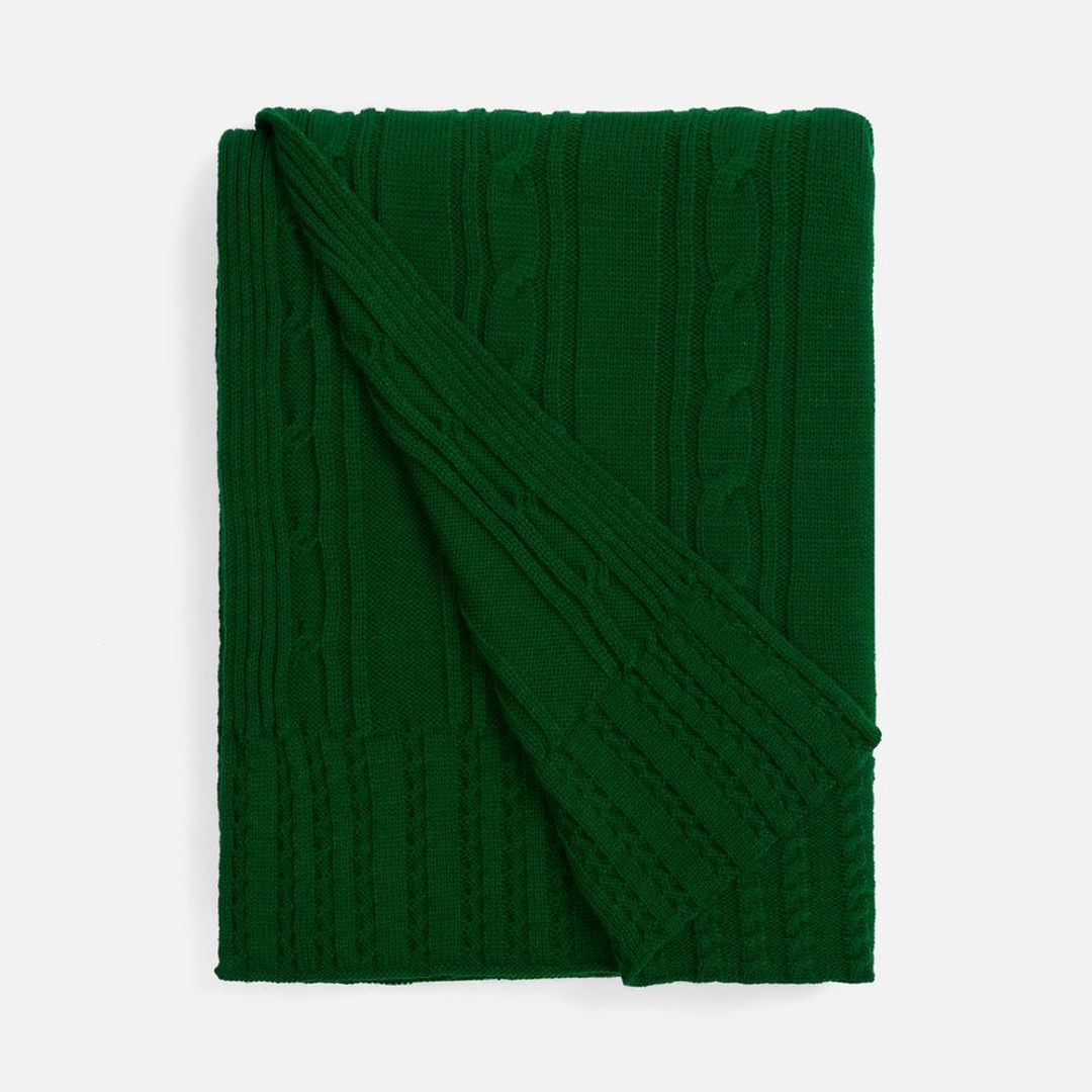 Плед Remitt (глубокий зеленый))