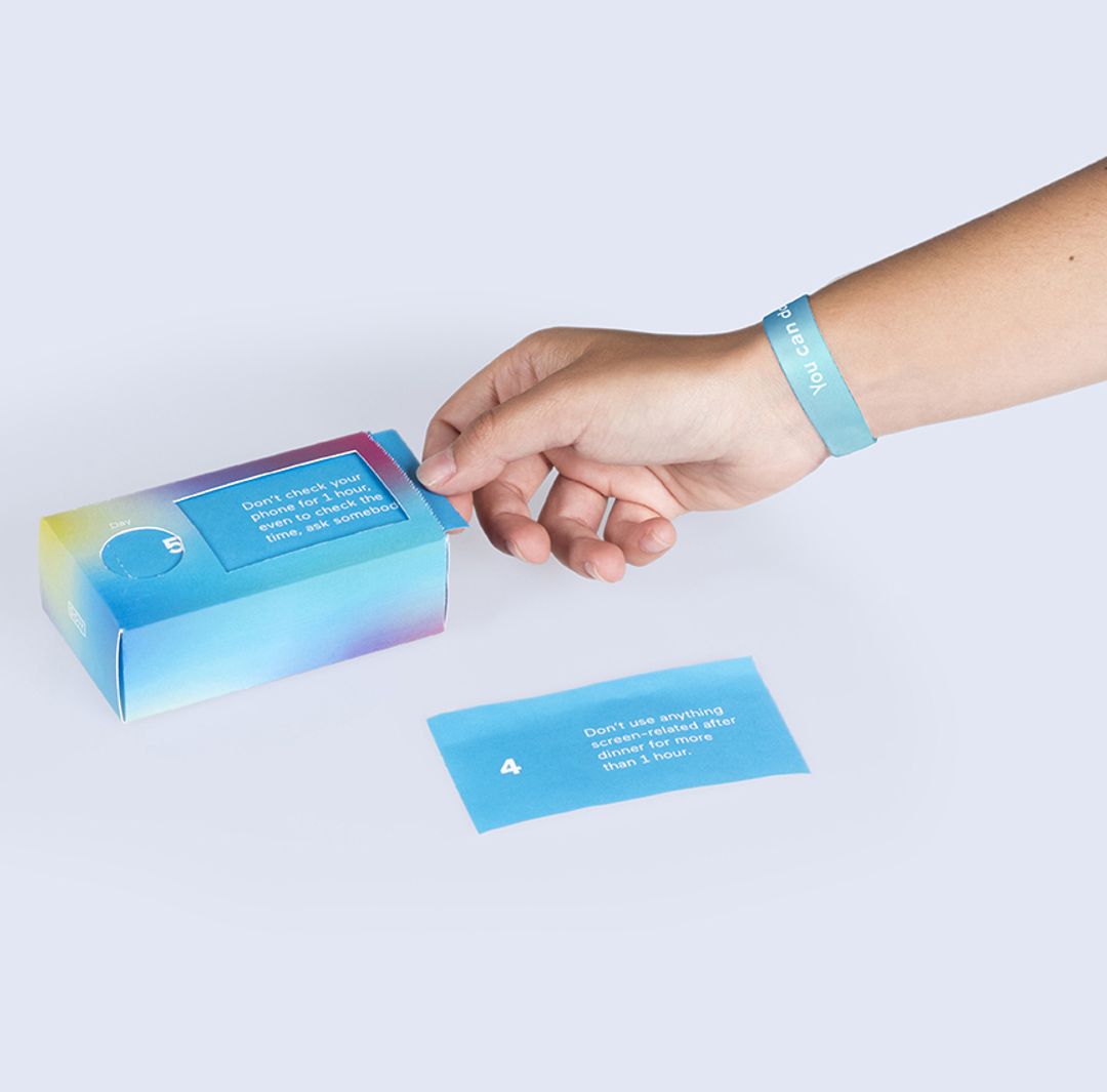 Набор бумажных мотиваторов 21 день, чтобы побороть зависимость от техники