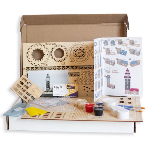 Модель сборная Маяк в пос. Турка (озеро Байкал) Модель сборная Маяк в пос. Турка (озеро Байкал)