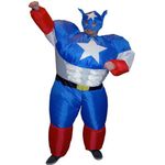 Надувной костюм Капитан Америка