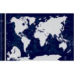 Скретч-карта мира Afi Design Blue (84х60 см, на английском)