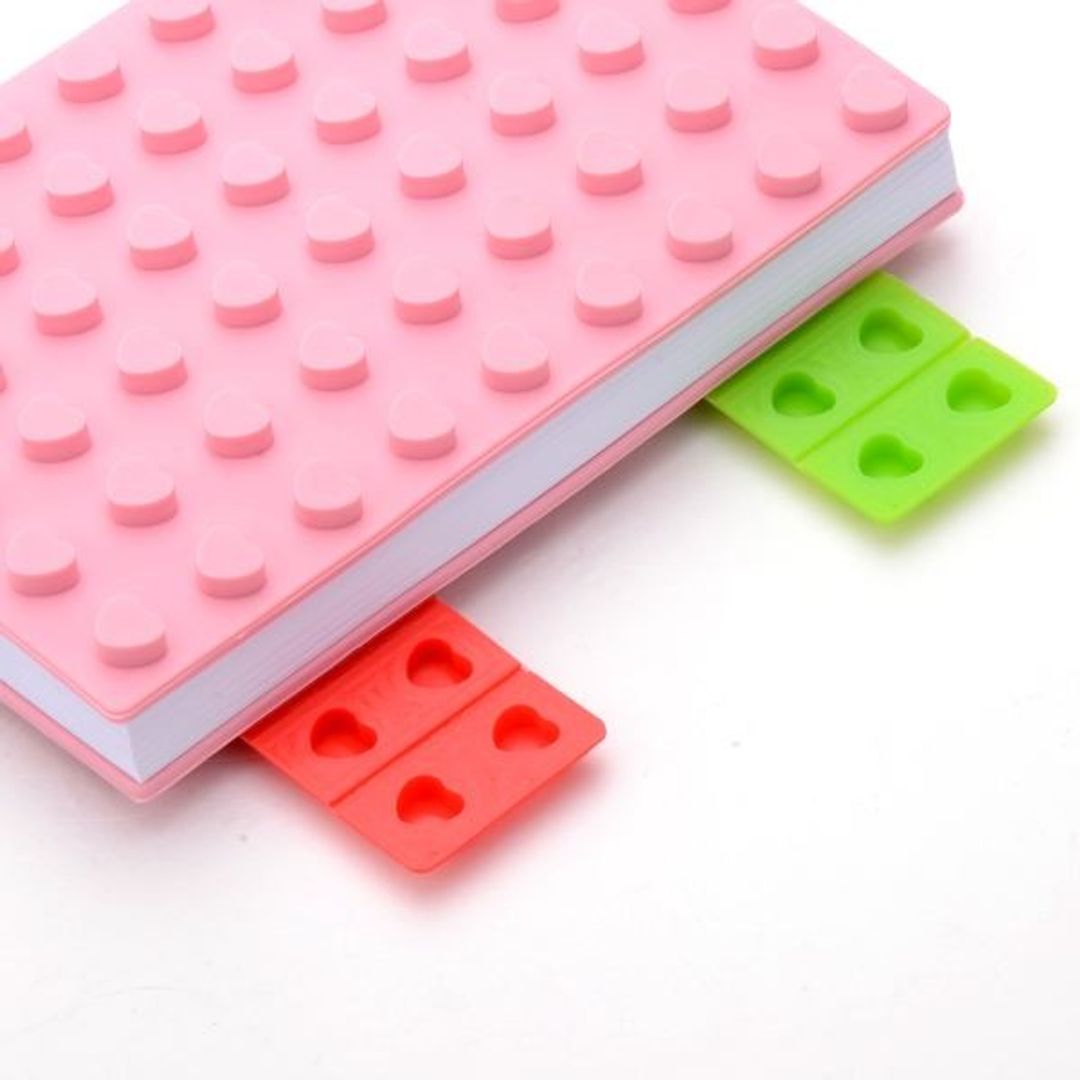 Блокнот Лего Маленький Розовый, сердечки Блокнот Лего Маленький Розовый, сердечки