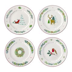 Набор из четырех тарелок Nordic winter из коллекции New Year Essential, 23 см