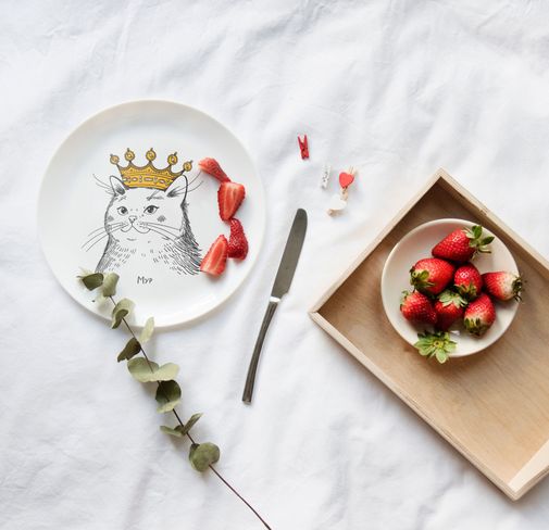 Тарелка Кошка в короне Мур Тарелка Кошка в короне Мур