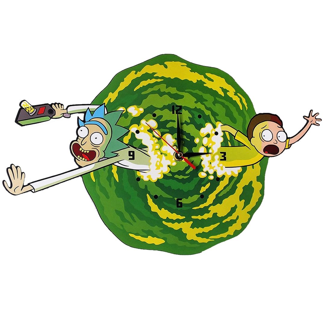 Часы настенные Рик и Морти Часы настенные Рик и Морти