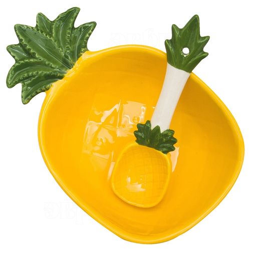 Салатница с ложкой Ананас