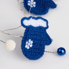 Гирлянда Merry Mittens (Синяя)
