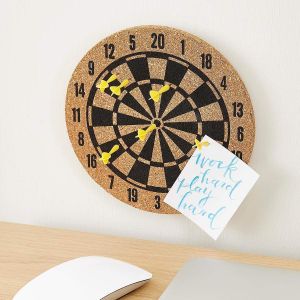 Пробковая доска для заметок Дартс Dartboard memo board