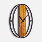 Часы Woodix (черные с коричневым)