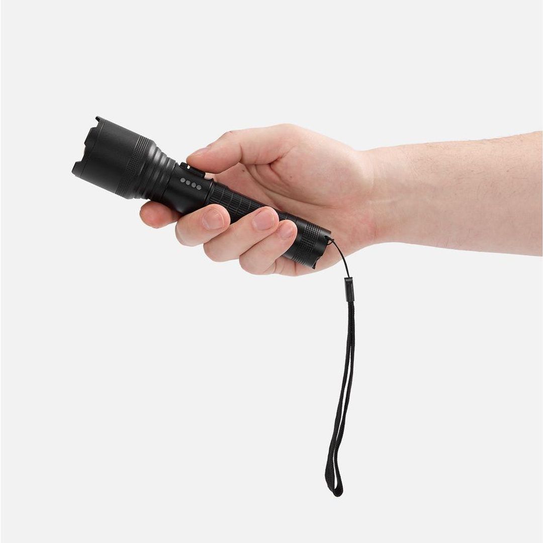 Фонарь аккумуляторный с фокусировкой луча FarSee (черный)