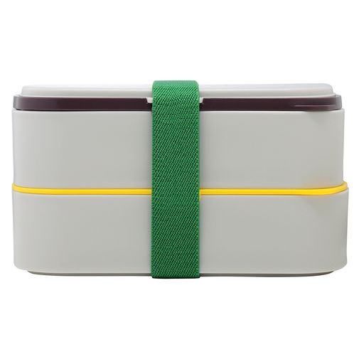 Ланч-бокс с приборами Food Time серый (1 л) Ланч-бокс с приборами Food Time серый (1 л)