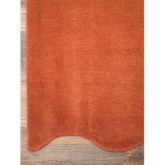 Ковер из шерсти Over Horizon терракотового цвета из коллекции Trendy Ruffles, 180x230 см