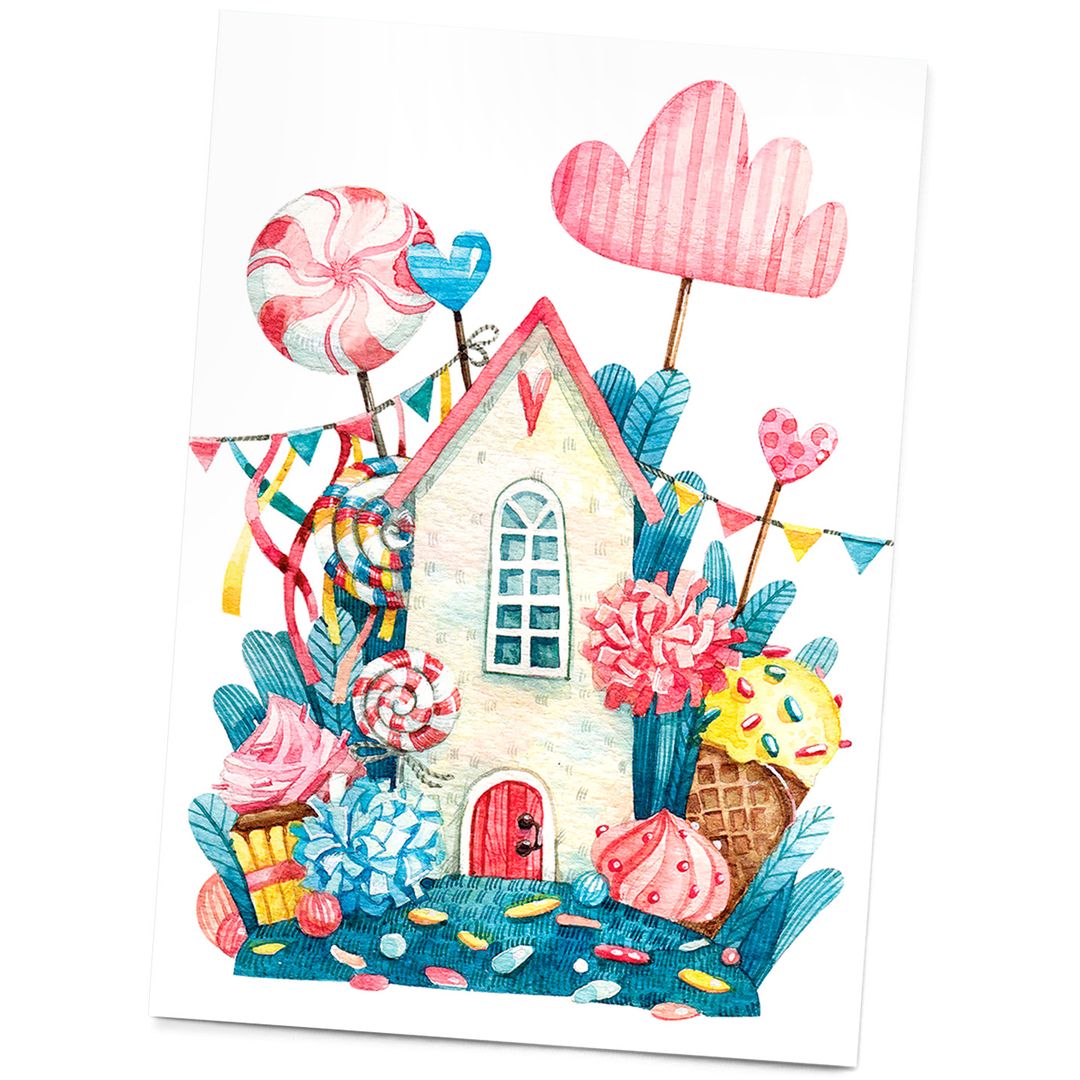 Аромаоткрытка Домик сладостей (аромат сладости) Аромаоткрытка Домик сладостей (аромат сладости)