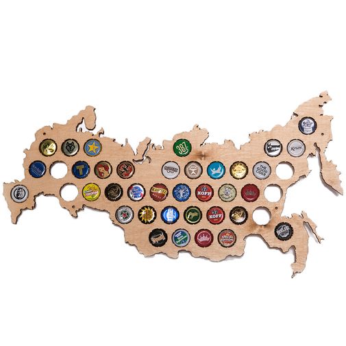 Карта для пивных крышек (Beer bank) (Светлый) Карта для пивных крышек (Beer bank) (Светлый)