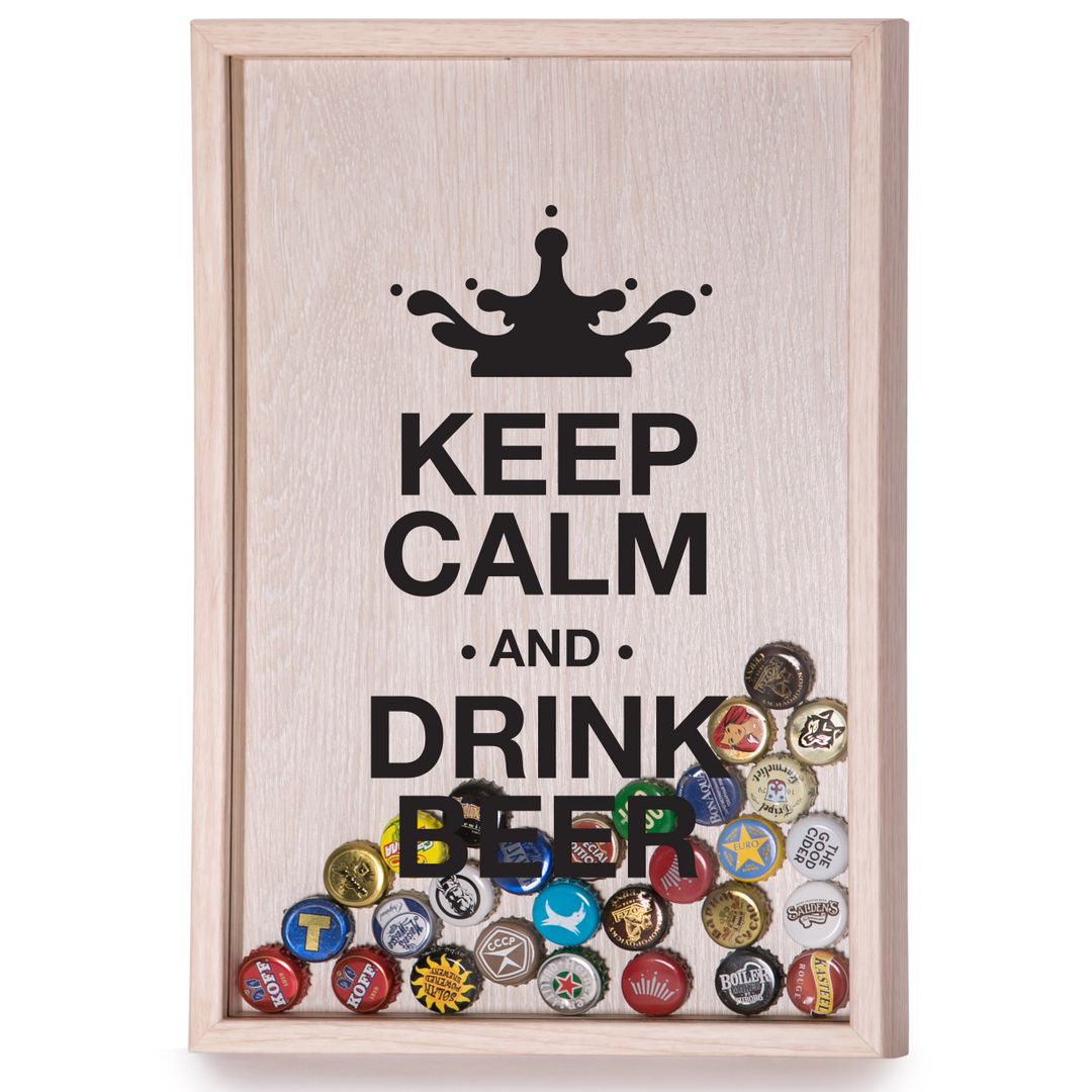 Копилка для пивных крышек Keep Calm And Drink Beer