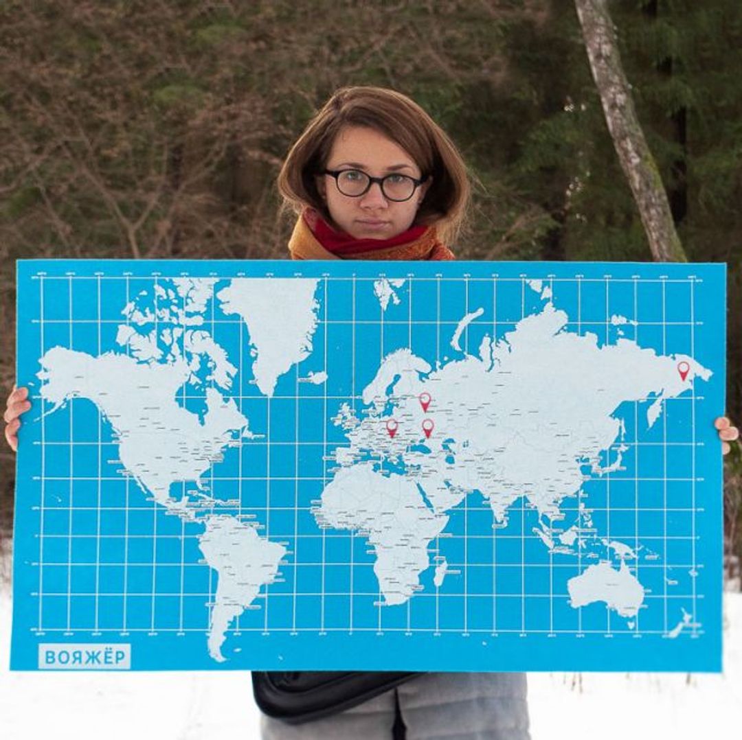 Персональная карта путешествий Вояжер