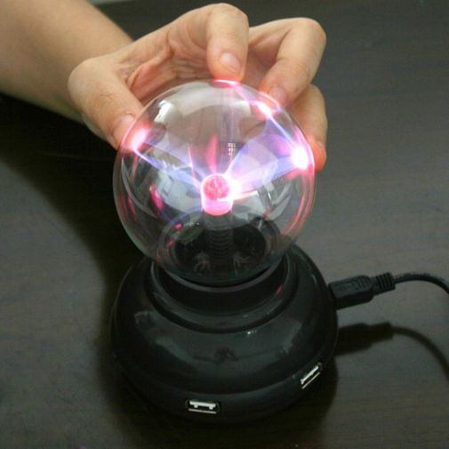 USB Плазменный шар с USB-хабом USB Плазменный шар с USB-хабом