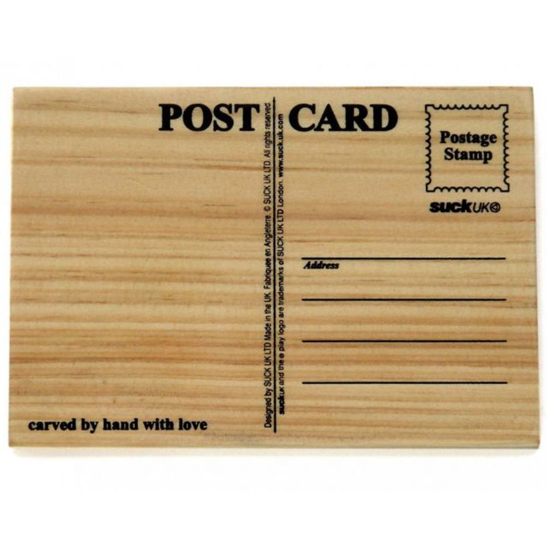 Деревянная открытка Carve your own Деревянная открытка Carve your own