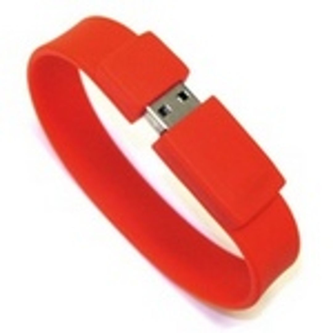 Флешка Браслет Красный 4 Гб Флешка Браслет Красный 4 Гб