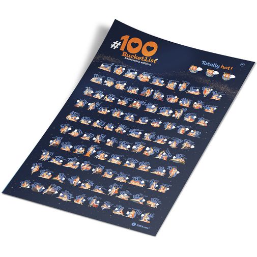 Скретч-постер 100 поз Kamasutra edition
