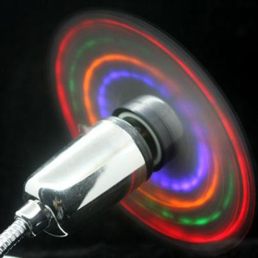 USB Вентилятор с разноцветной подсветкой USB Вентилятор с разноцветной подсветкой