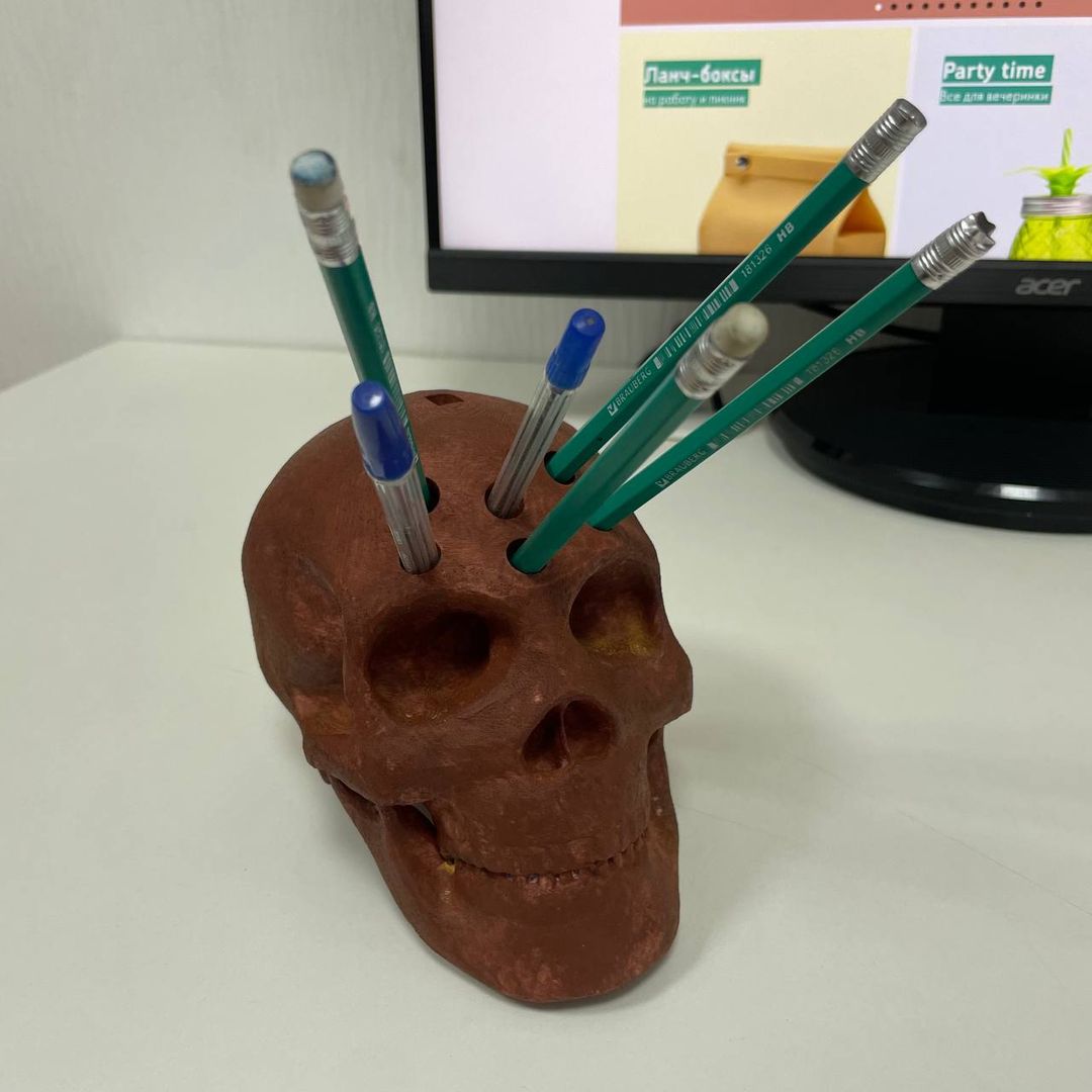 Настольный органайзер Череп Rust Настольный органайзер Череп Rust