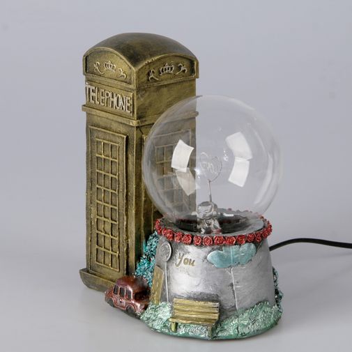 Плазменный шар Лондонская телефонная будка Плазменный шар Лондонская телефонная будка