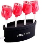 USB Хаб Букет роз (Черный)