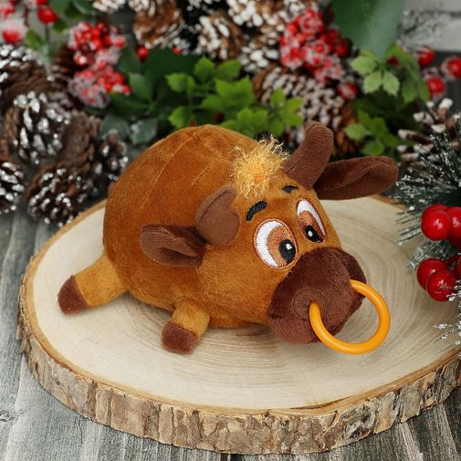 Игрушка-антистресс говорящий мячик Бычок Игрушка-антистресс говорящий мячик Бычок