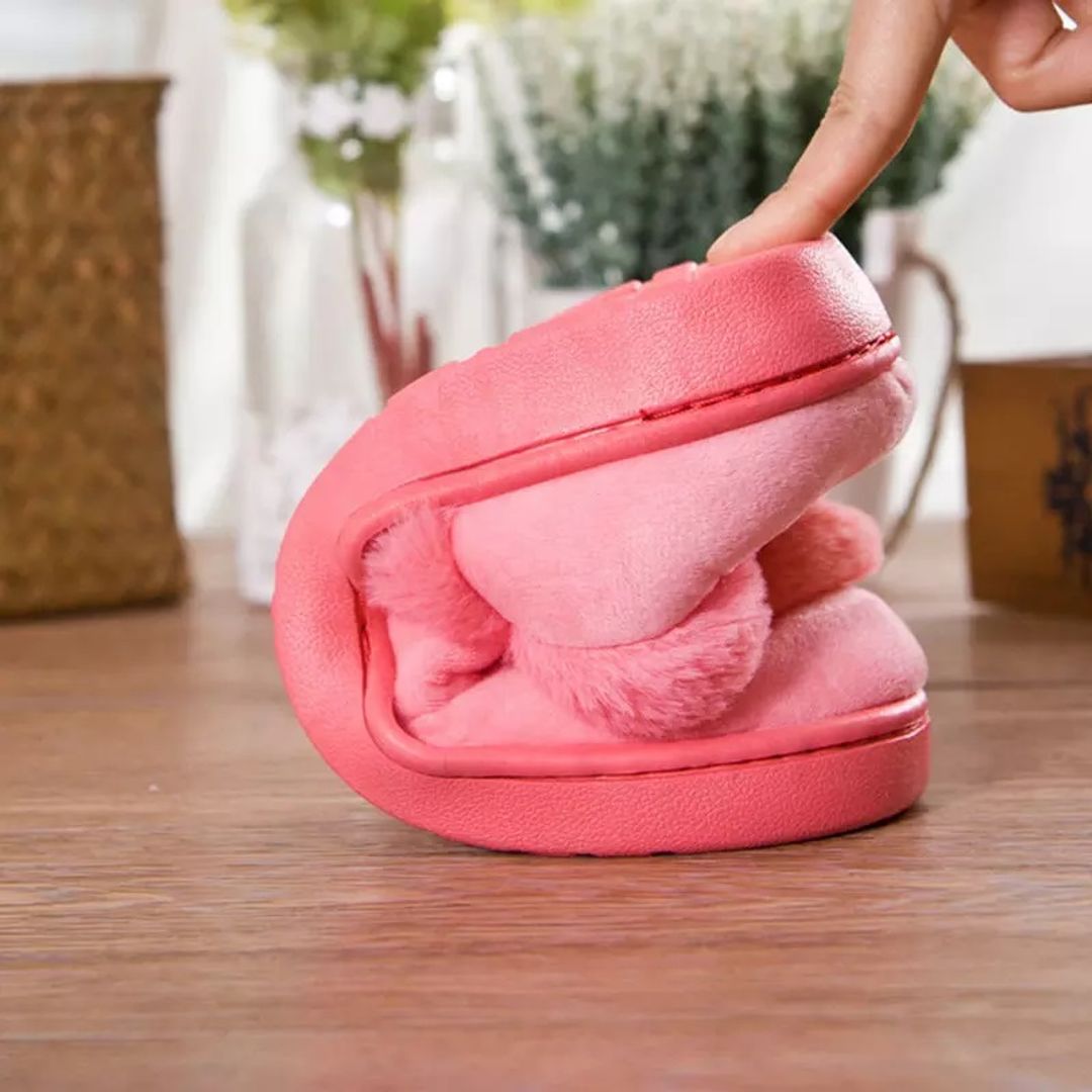 Тапочки с подогревом от USB Заячьи ушки (розовые)